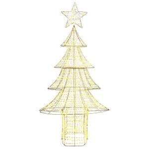 vidaXL Karácsonyfa 240 LED-del Meleg fehér 180 cm PET 143313446 - Karácsony