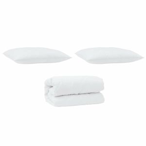 vidaXL Takaró szett párnával 3 pcs Fehér Mikroszálas és Pehelytoll 143317366 - Ágynemű