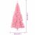 vidaXL Karácsonyfa 300 LED-del állvánnyal Rózsaszín 240 cm PVC 143320520