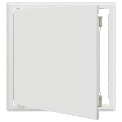 vidaXL Fehér acél hozzáférési panel 30x30 cm, nyitott ajtóval - Szervizajtó
