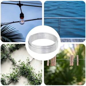 vidaXL Kerítéskötöző drót Ezüst 25 m Tüzihorganyzott acél 143323391 - Kert