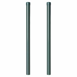 vidaXL Kerítoszlopok 2 pcs Zöld 50 cm Porszórt Acél 143323678 - Kert