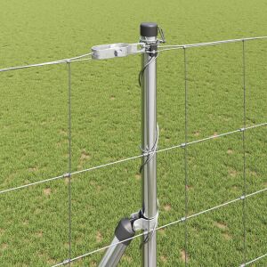 vidaXL Legelőkerítés Ezüst 25 x 1.5 m Horganyzott acél 143326347 - Kert