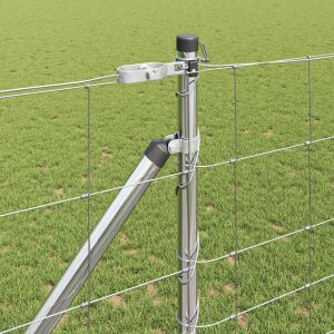 vidaXL Legelőkerítés Ezüst 25 x 1.2 m Horganyzott acél 143326438 - Kert