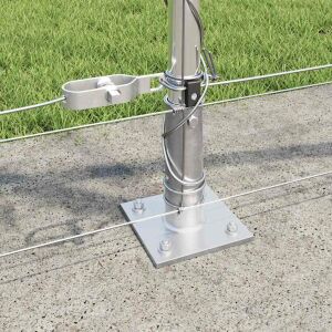 vidaXL Legelőkerítés Ezüst 100 x 0.8 m Horganyzott acél 143326712 - Kerítéselem