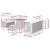 vidaXL Kerti Kanapé Szett 8 pcs Fekete és krémszínű 80 x 80 x 71 cm 143329366