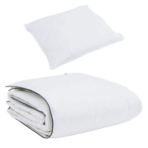 vidaXL Téli takaró párnával 2 pcs Fehér Levegőpárna 143329591 - Lakberendezés