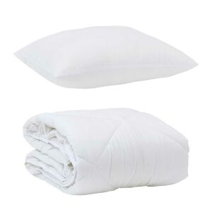 vidaXL Évszakokon Át Duvet párnával 2 pcs Fehér Mikroszál 143331073 - Lakberendezés