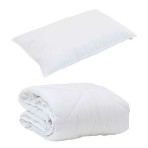 vidaXL Évszakokon Át Duvet párnával 2 pcs Fehér Mikroszál 143331216 - Ágynemű