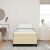vidaXL Boxrugós ágy Krém és fekete 90 x 200 cm Textil és mérnöki fa 143332946
