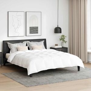 vidaXL Set de Pături cu pernă 3 pcs Alb Pene de rață 143333998 - Lenjerie de pat