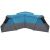 vidaXL Családi Sátor Kék 833 x 585 x 216 cm Poliészter 143337551