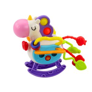 Érzékszervi Ló Játék Rágóelemekkel és Csörgőkkel