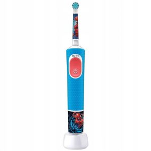 Oral-B Vitality Pro Kids Spiderman Gyerek Forgó-oszcilláló fogkefe Kék, Vörös 144144994 - Elektromos fogkefe