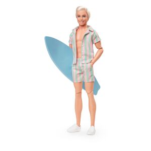 Mattel Barbie Film Ken Puppe mit Surfbrett auf weißem Hintergrund - Mattel Baba