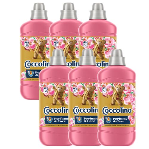 Coccolino Sárgalonc és Szantálfa Öblítő koncentrátum, 6 darabos csomag