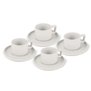 Set 4 cani cu farfurii espresso Sahara Berlinger Haus BH 10015, ceramica, crem 143354843 - Servirea