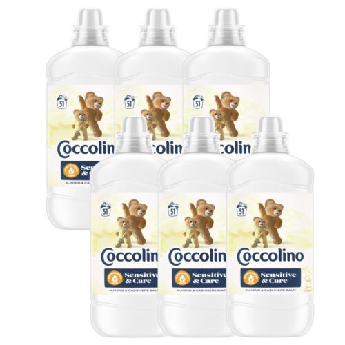 Coccolino Sensitive Almond Weichspüler Konzentrat, 6er Pack, 306 Wäschen