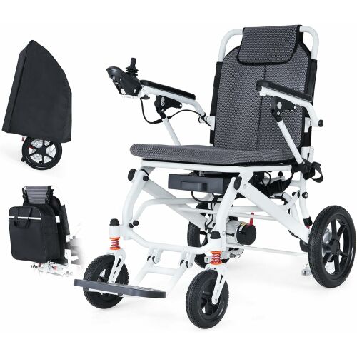 Elektromos kerekesszék Összecsukható, könnyű, 18 kg, 2 x 12 Ah lítium akkumulátor, 48 km hatótávolság, összecsukható, kompakt elektromos kerekesszék, repülőgépen való szállításra alkalmas 143354955