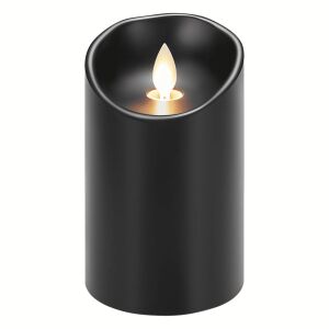 Sírgyertya betét, elemes gyertya, LED gyertya, 12,5 cm, lánghatású