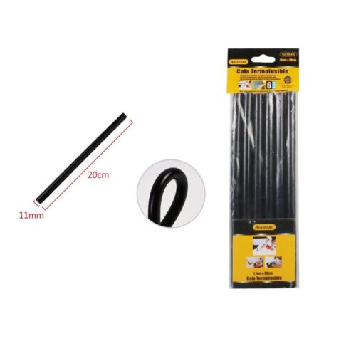 Batoane de silicon negru, diametru 11 mm, 6 buc, pentru pistol de lipit 143359776