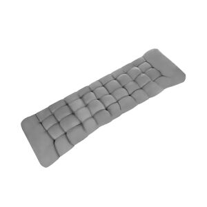 Pernă matlasată pentru șezlong de grădină - 173 x 50 x 5 cm - Gri 143374804 - Accesorii pentru șezlonguri și paturi de plajă