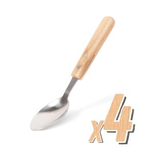 Set de Linguri pentru Grătar cu Mâner din Lemn - 4 bucăți 143376357 - Linguri