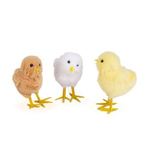 Puiori Decorativi de Pate - În Trei Culori - 11 x 7 x 6 cm 143377887 - Decorațiuni de Paște