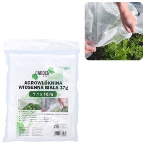 Acoperire agricolă pentru plante primăvară albă - 1,1 x 10 m 17g 143379729 - Plase pentru plante