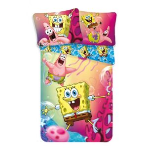 Pamut lepedők 140x200 Spongya Bob Kanciastoporty 0920 Patrick Starfish SpongeBob