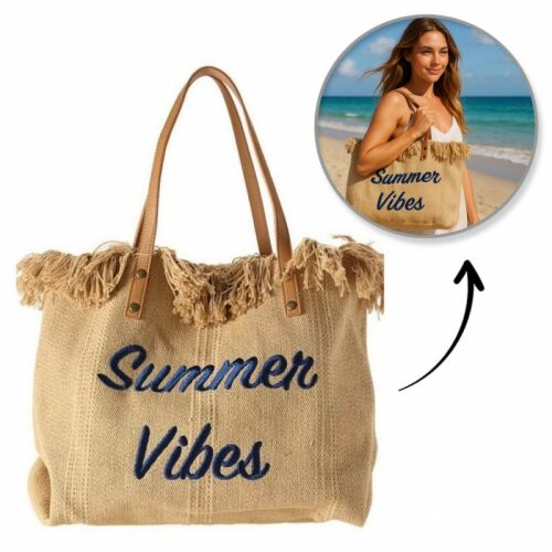 Nagy barna strandtáska boho rojtokkal, tágas bevásárlótáska TP11BR 143390634