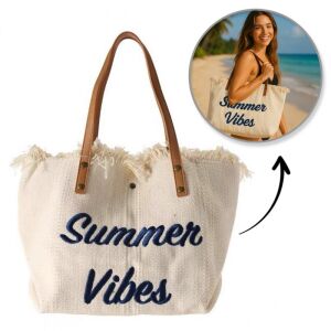 BOHO FRINGE BEACH BAG - Nagy krémszínű bevásárlótáska TP11B nyárra és szabadidőre 143390779 - Öltözködés kiegészítő