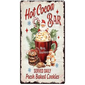 Nyomtatott fa tábla - Hot cocoa bar akasztós tábla 144179528 - Fa felirat & dekorációs elem
