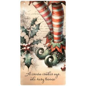 Nyomtatott fa tábla - Manócipős akasztós tábla 144179506 - Fa felirat & dekorációs elem