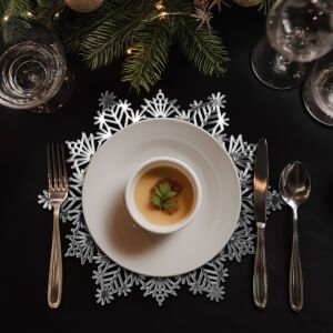 Szilikon edényalátét - jégkristály - ezüst - 38 cm 143395894 - Főzőedény & Sütőedény