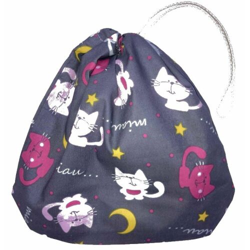 MK Bea Kis cipószsák – szürke alapon cicás mintával 143397773