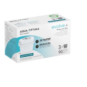 Laica AQUA OPTIMA Evolve+ Wasserfilterkartusche für Karaffe (3 Stück/Karton) 143401844 - Wasserfilter-Patronen