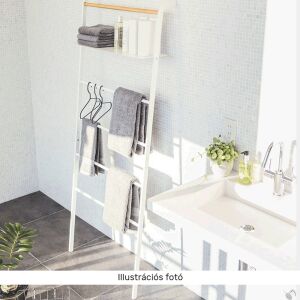 Akasztó/létra, fehér/mintás/fém, BUNY