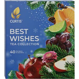 Curtis Dessert Tea Kollekció, Dessert- és virágos teák válogatása + virágzó tea-golyó,  40 filter, Karácsonyi design 143403901 - Teaválogatás