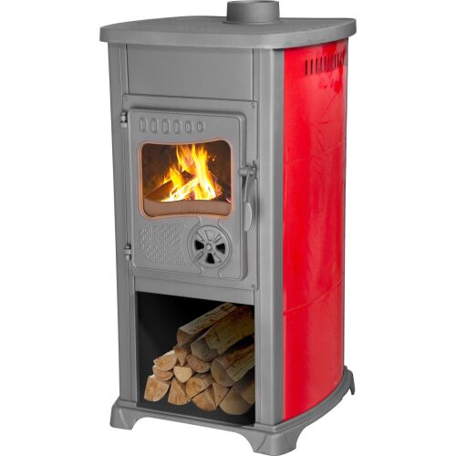 Strend Pro Bella Thalia kályha, piros, 5,4 kW 143404264