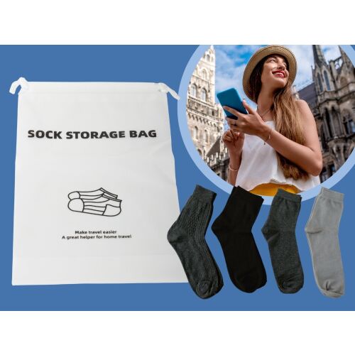 utaző rendező táska zokniknak 28X18cm