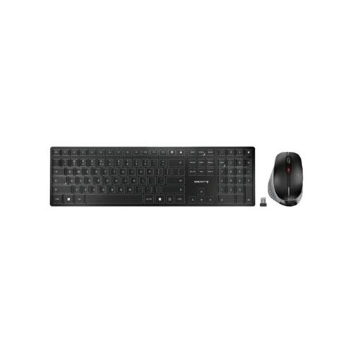 CHERRY DW 9500 SLIM billentyűzet Egér mellékelve Univerzális RF vezeték nélküli + Bluetooth QWERTY Angol Fekete, Szürke 143407529