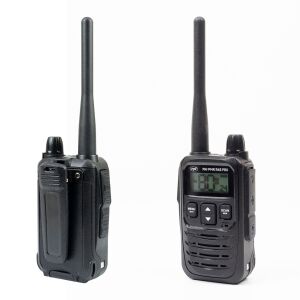 Kit mit 4 tragbaren Radiosendern PNI PMR R45 PRO 446 MHz, 0,5 W, 99 programmierbare Kanäle, 16 PMR- und 38 CTCSS- und 104 DCS-Töne, Squelch 5 Stufen, VOX, TOT, BCL, Scan, Roger Beep 143428098 - Walkie-Talkie