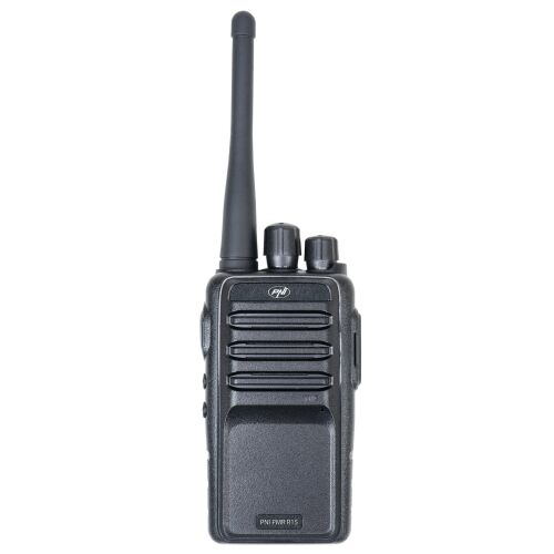 PNI PMR R15 Walkie-Talkie elölnézet, fekete 