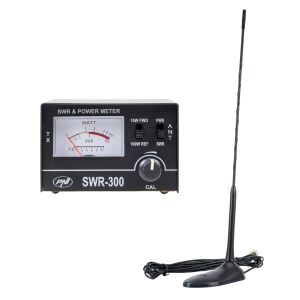 CB antena PNI PNI Extra 45, 45 cm, staklena vlakna i PNI SWR-300 reflektometar za mjerenje SWR-a, crna 143428399 - Auto elektronika