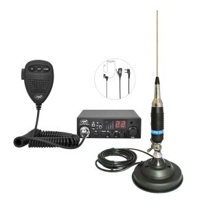 Kit Statie radio CB PNI ESCORT HP 8001L ASQ + Casti HS81 + Antena CB PNI S9 cu magnet 143428585 - Radiouri