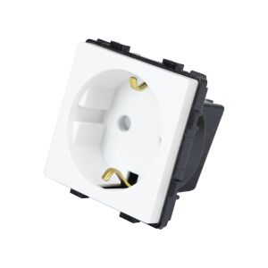 Proste gniazdo modułowe PNI WP331, 16A, schuko, do szklanej ramki 143428912 - Connector & Dugalj