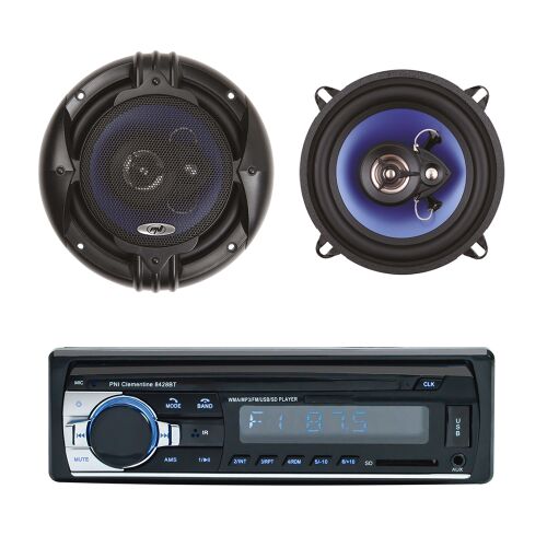 Radio auto PNI Clementine 8428BT și difuzoare auto PNI HiFi650 Combo