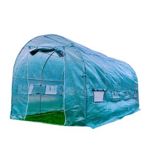 PNI SG500 Garten Solarium Größe 457 * 210 * 210 cm, solide Stahlkonstruktion, Fenster mit Moskitonetzen, Reißverschluss 143428988 - PNI