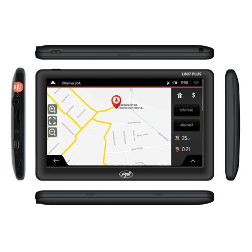 Sistem de navigatie GPS PNI L807 PLUS ecran 7 inch, 800 MHz, 256MB DDR, 8GB memorie interna, FM transmitter 143429045
